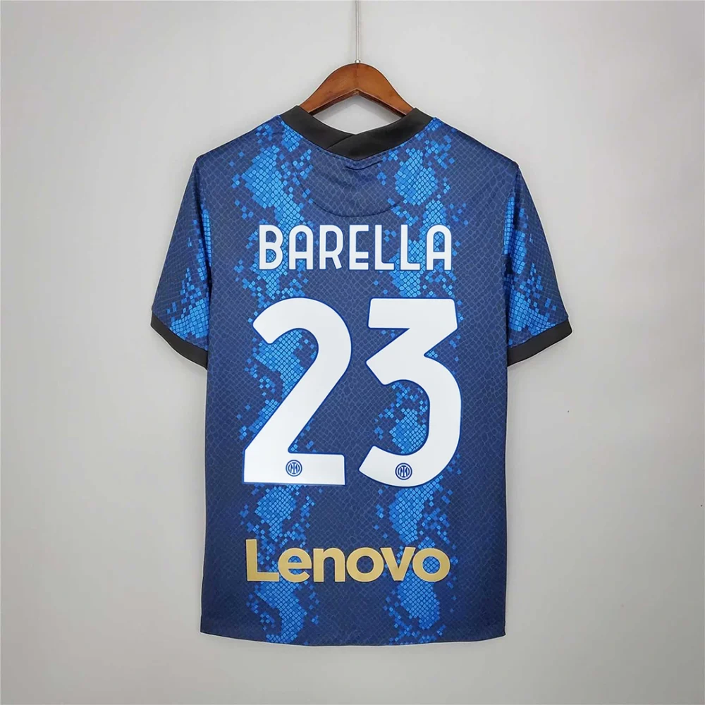 Inter Milan Retro Soccer Jersey Home Custom Shirt 2021/22 - Image 13