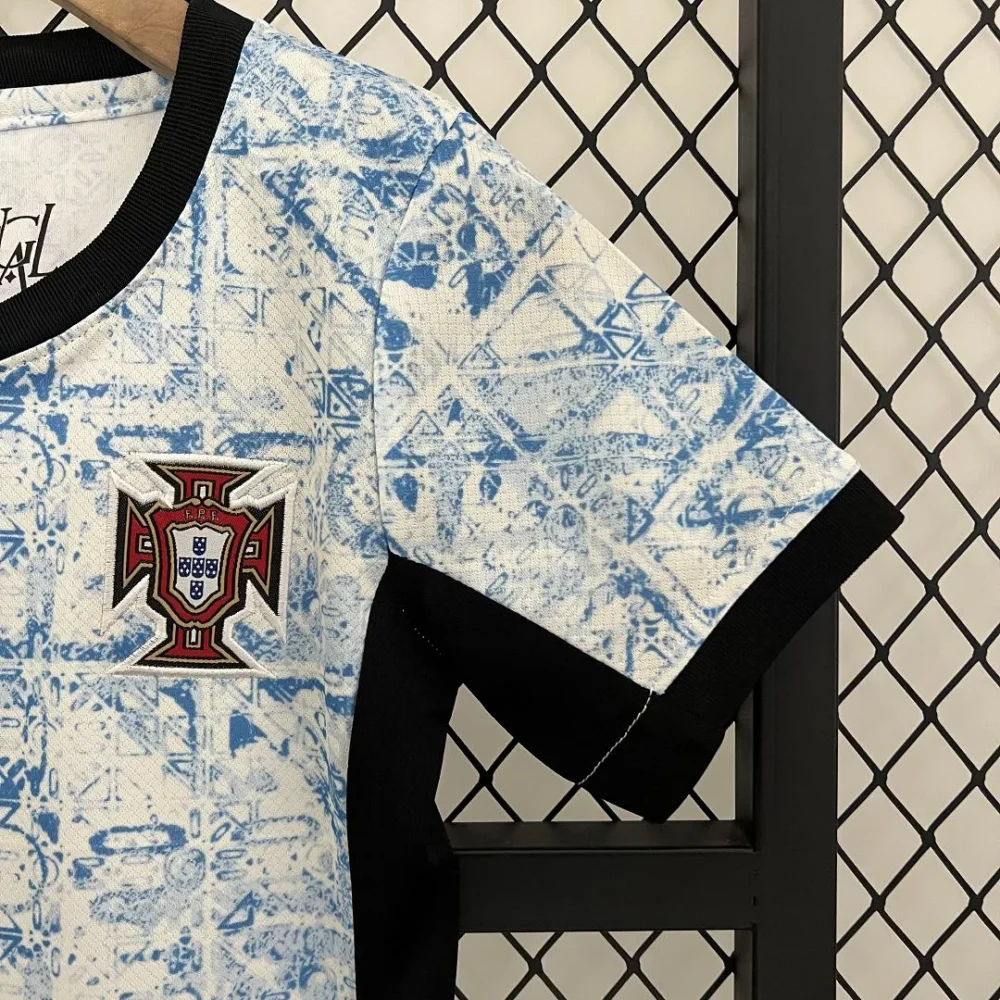 Portugal Away Football Uniform Kids Kit Jersey+Shorts EURO 2024 - Image 4