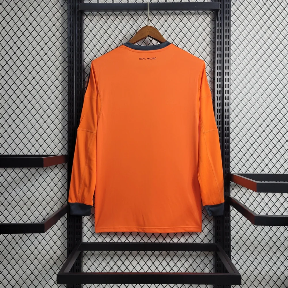 Real Madrid Retro Jersey Third Away Long Sleeve Custom Soccer Shirt 2013/14 - Image 2