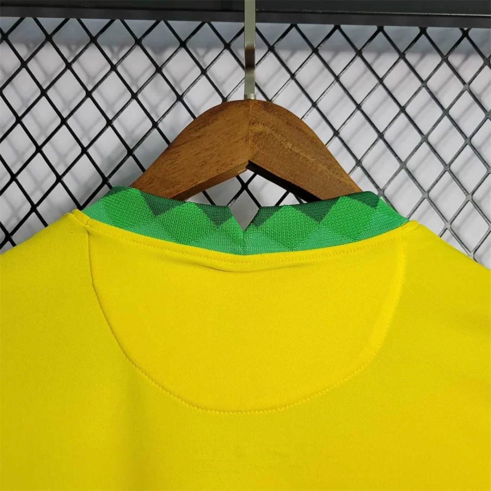 Brazil Retro Jersey Custom Home Soccer Jersey 2021 - Image 8