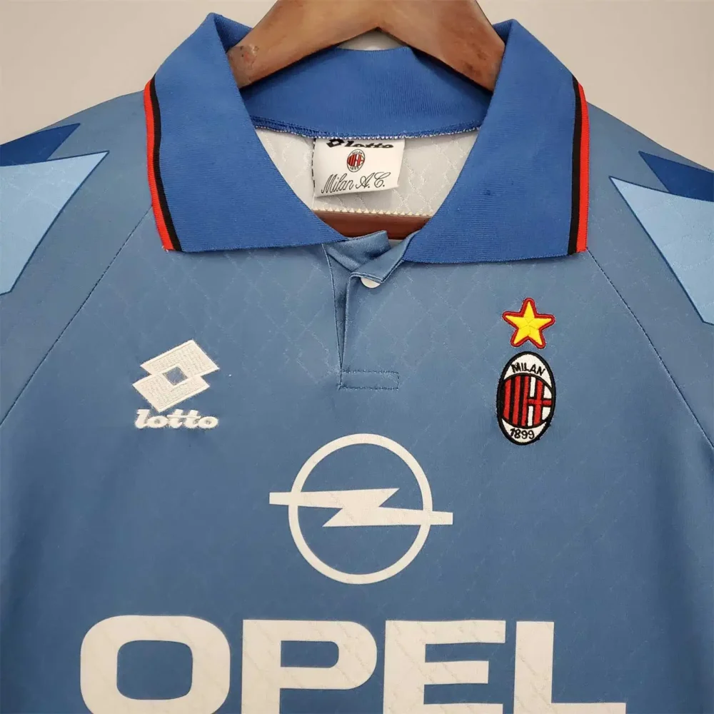 AC Milan Retro Soccer Jersey Fourth Away Custom Shirt 1995/96 - Image 3