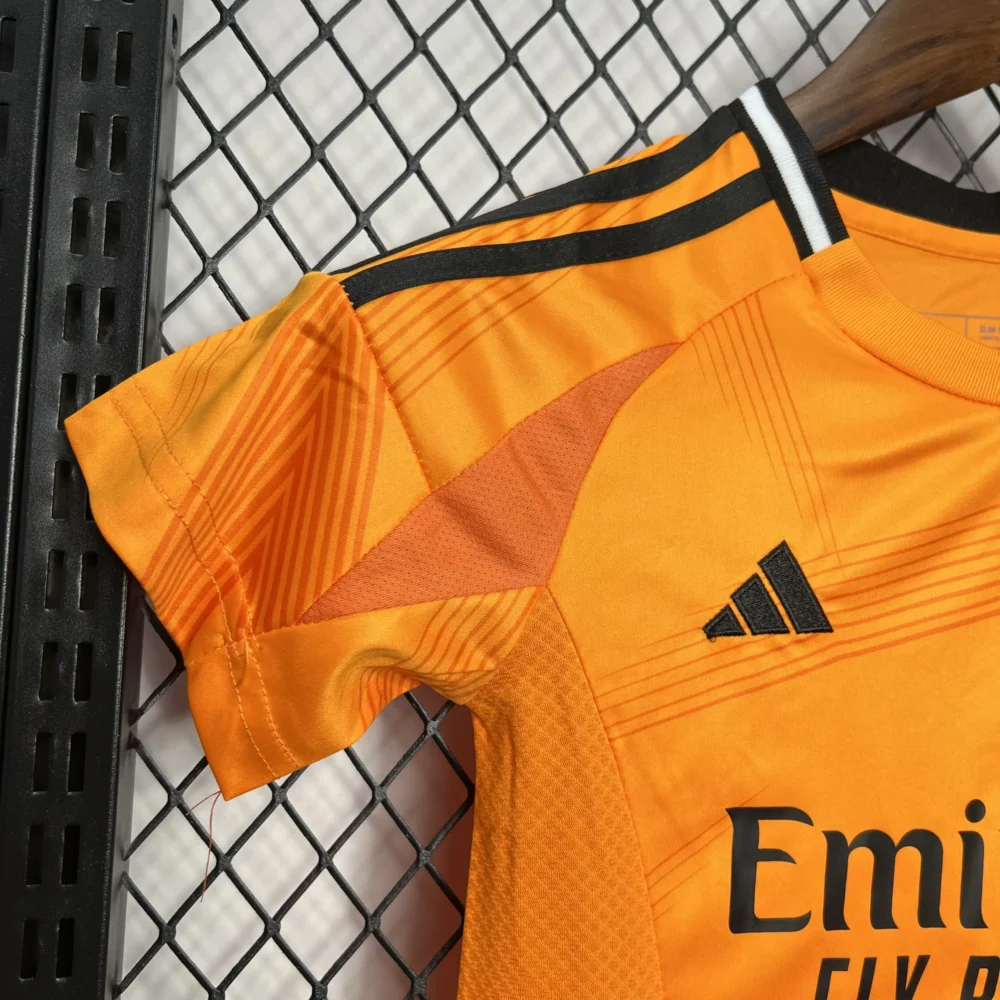 Real Madrid Soccer Jersey Away Custom Kids Kit Jersey+Shorts 2024/25 - Image 3