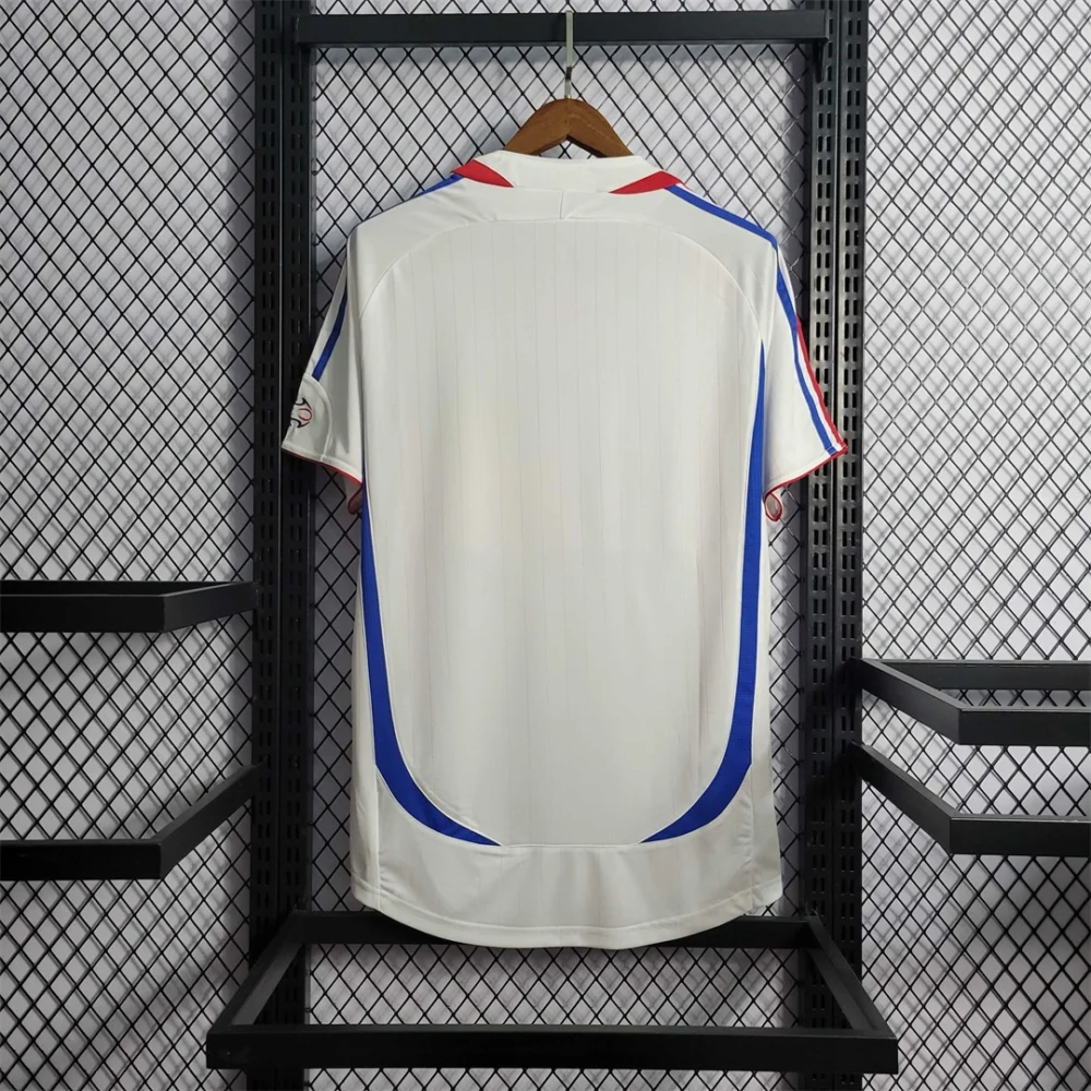 France Retro Soccer Jersey Away Custom Shirt World Cup 2006 - Image 2