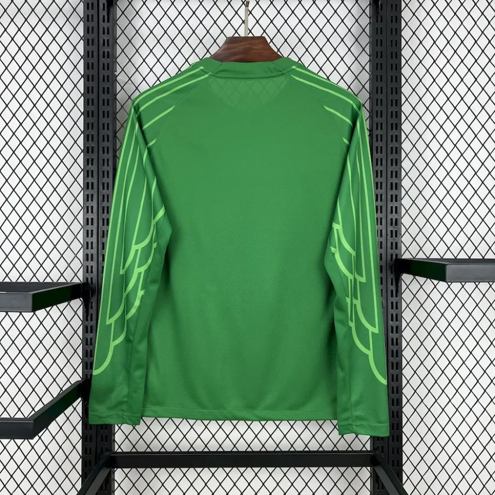 PSG Soccer Jersey Green Custom Long Sleeve Shirt 2025/26 - Image 2