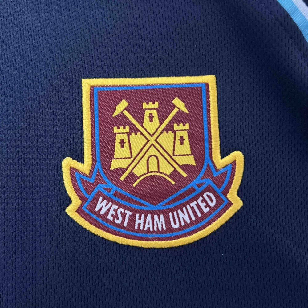 West Ham United Retro Football Jersey Third Away Custom Shirt 1999/01 - Image 5