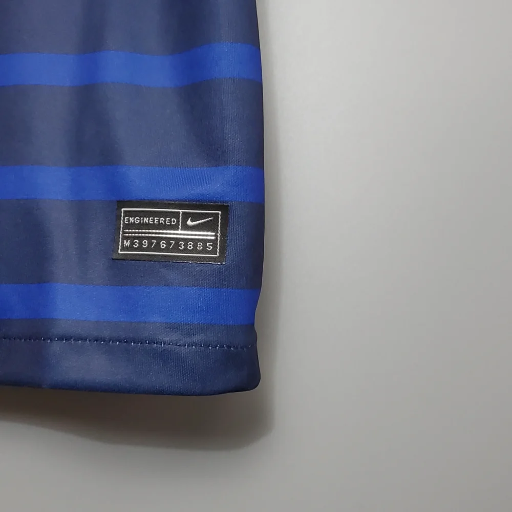 France Retro Soccer Jersey Home Custom Shirt 2020 - Image 7
