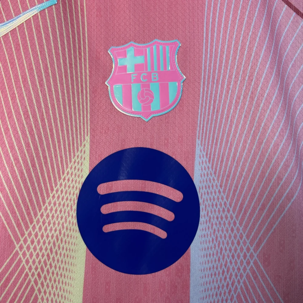 Barcelona Pink Special Edition Soccer Kids Kit Jersey+Shorts 2025/26 - Image 5