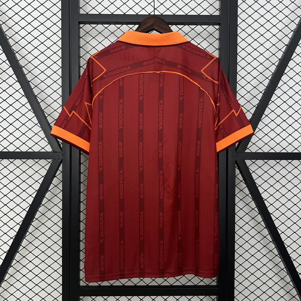 Roma Retro Soccer Jersey Home Custom Shirt 1999/00 - Image 2