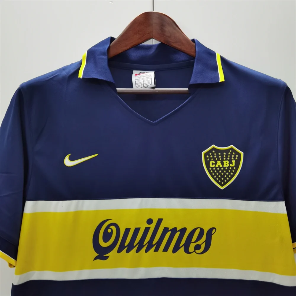 Boca Juniors Retro Soccer Jersey Home Custom Shirt 1996/97 - Image 3