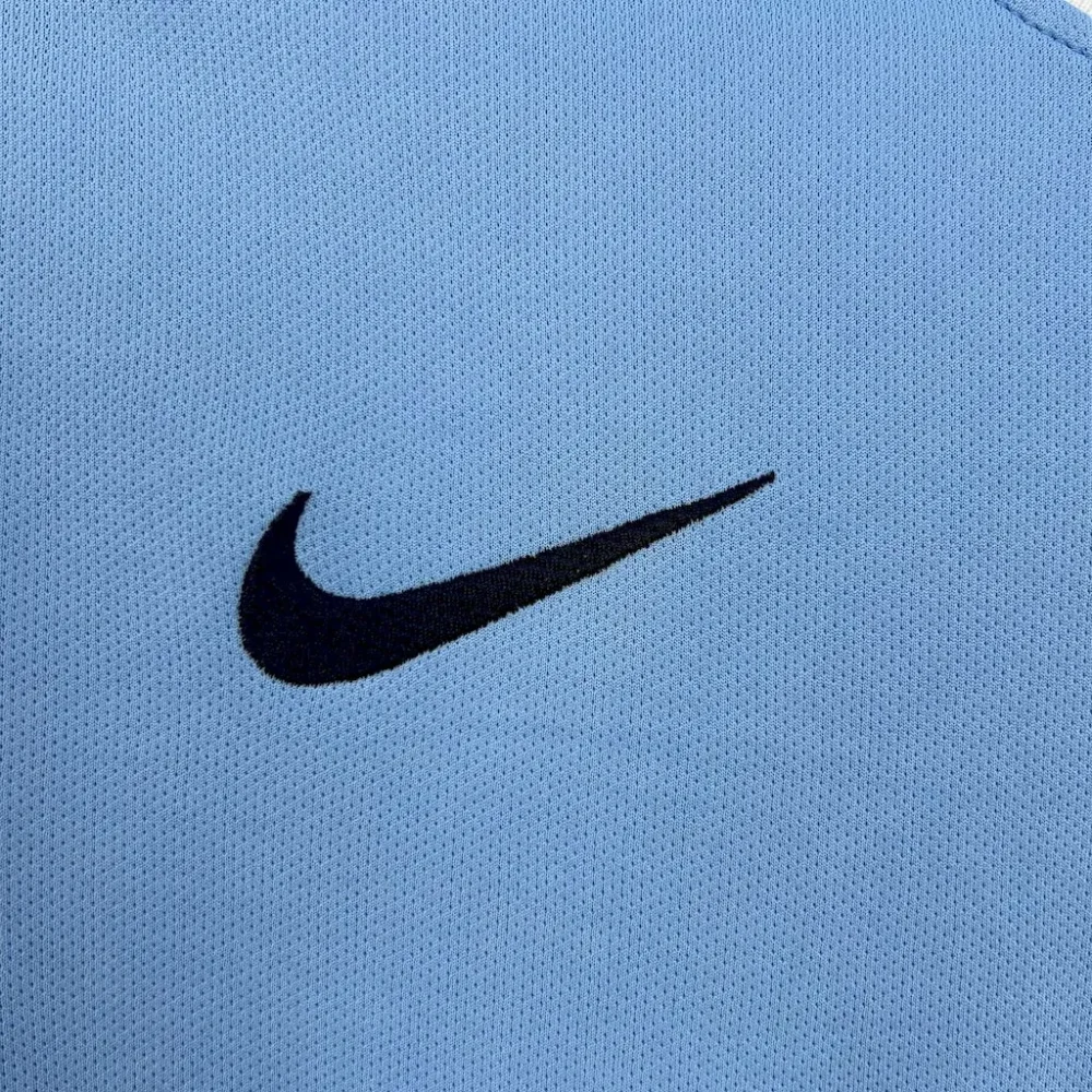 Manchester City Retro Home Football Jersey Shirt 2013/14 - Image 3