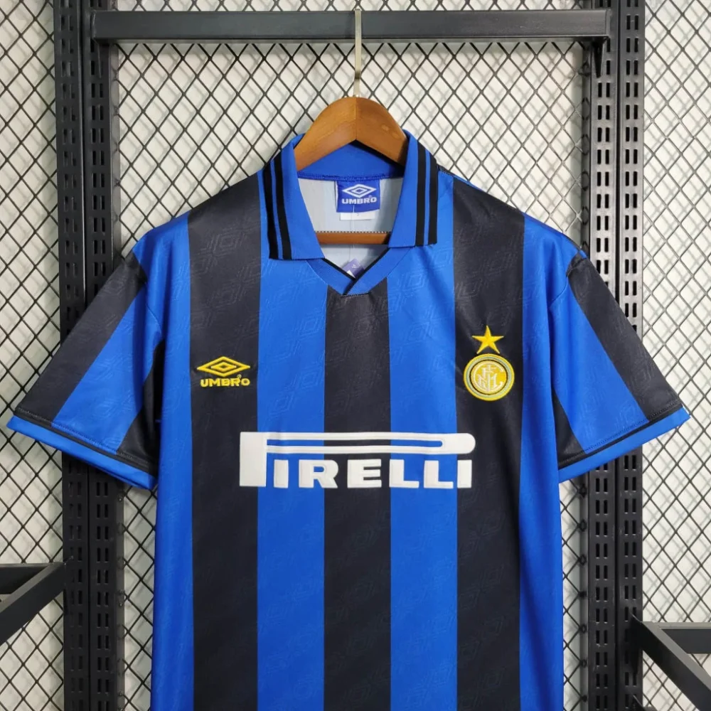 Inter Milan Jersey Custom Home Soccer Jersey 1995/96 - Image 4