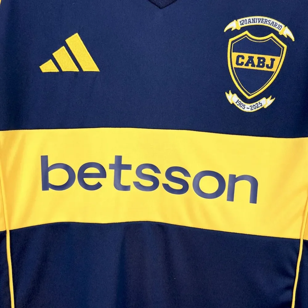 Boca Juniors Soccer Jersey Home Custom Shirt 2025/26 - 120th Anniversary - Image 3