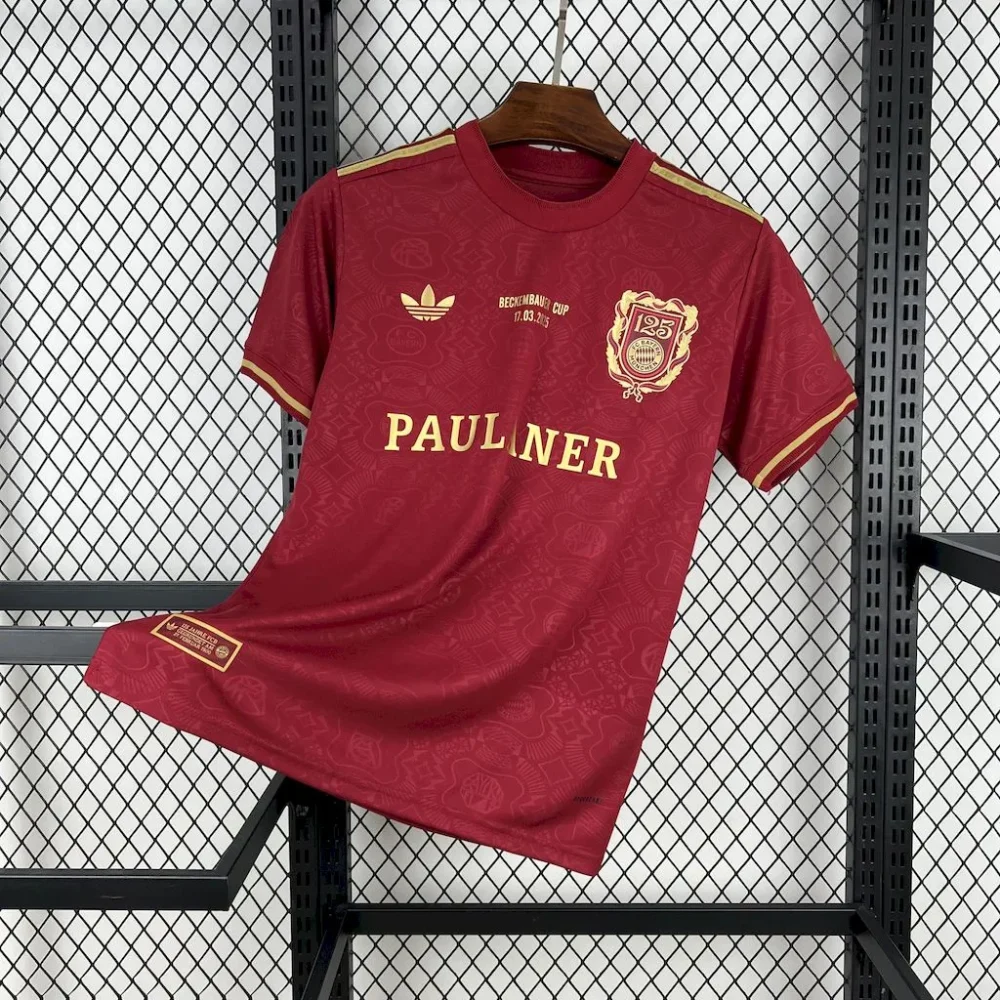 Bayern Munich Soccer Jersey 125th Anniversary Beckenbauer Cup Shirt 2025/26 - Image 3