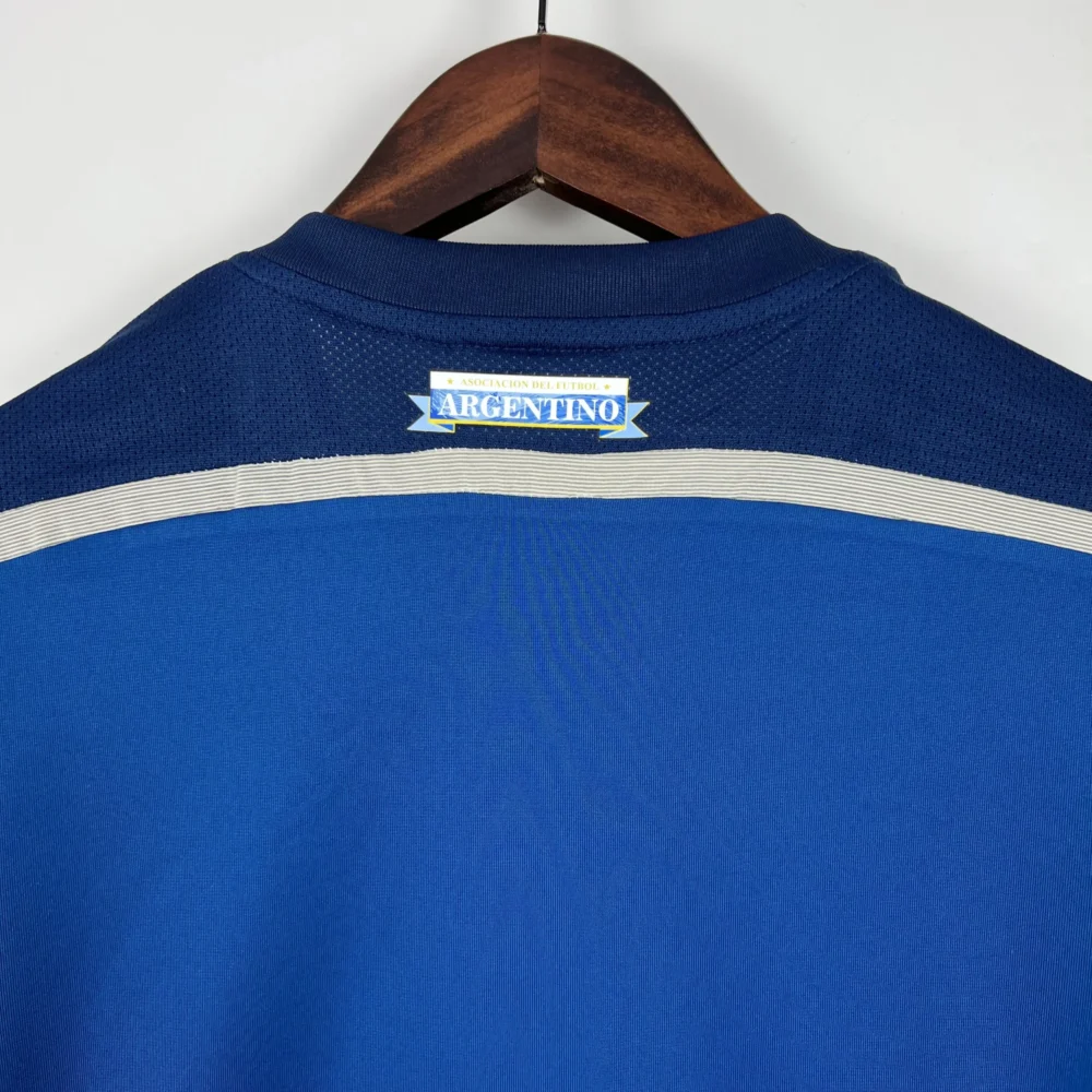 Argentina Retro Jersey Custom Away Long Sleeve Football Jersey 2014 - Image 7