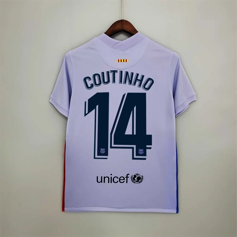 Barcelona Retro Jersey Away Soccer Shirt 2021/22 - Image 14