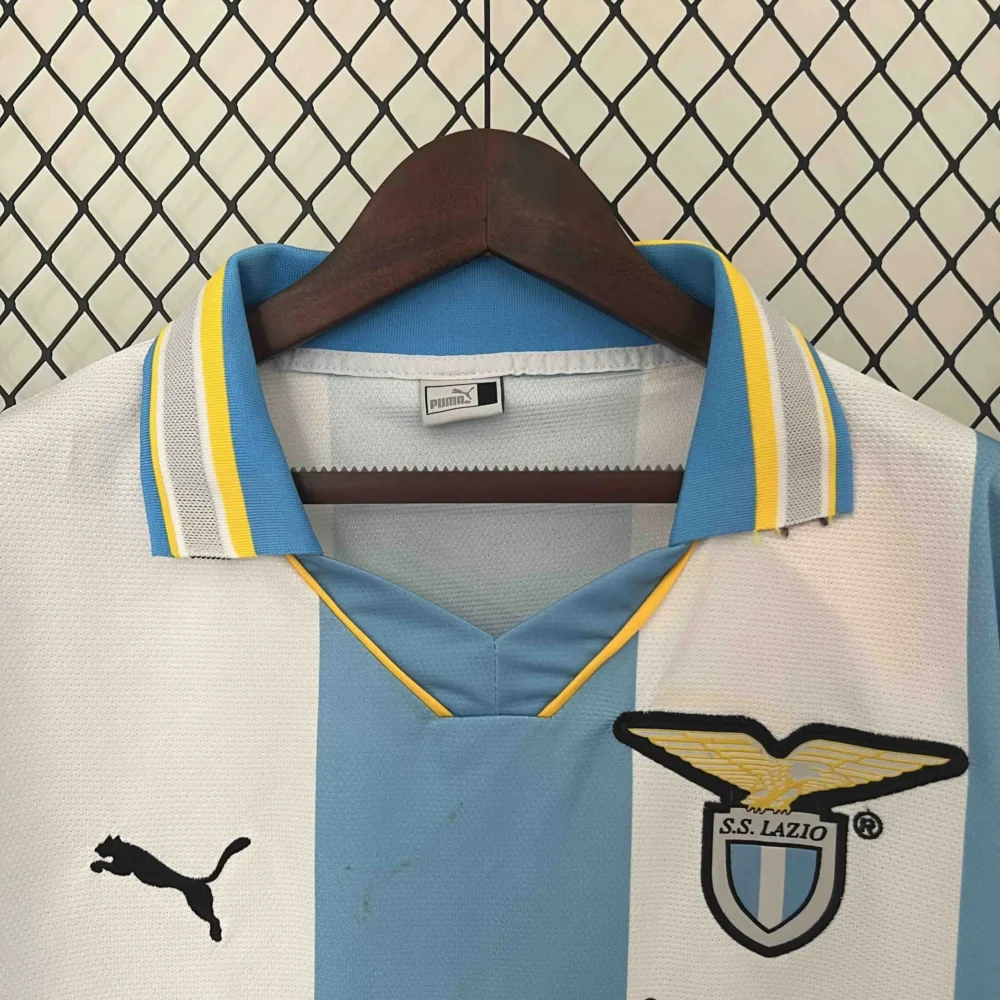 Lazio Retro Soccer Jersey Home Custom Shirt 1999-00 - Image 3