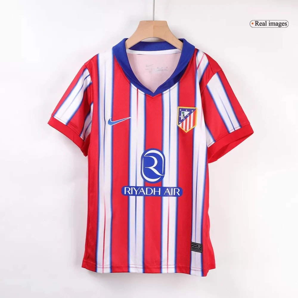 Atletico Madrid Soccer Jersey Home Kids Kit Jersey+Shorts 2024/25 - Image 3