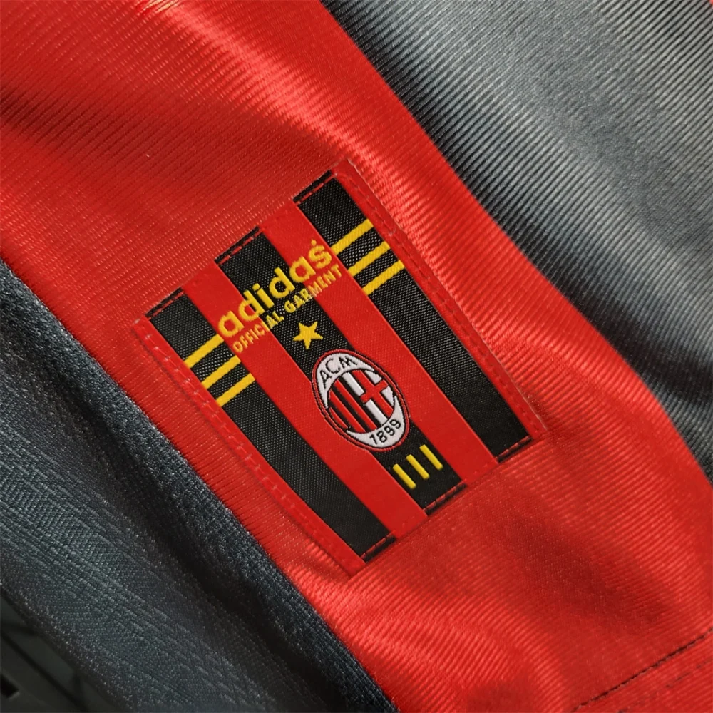 AC Milan Retro Soccer Jersey Home Custom Shirt 1998/00 - Image 8