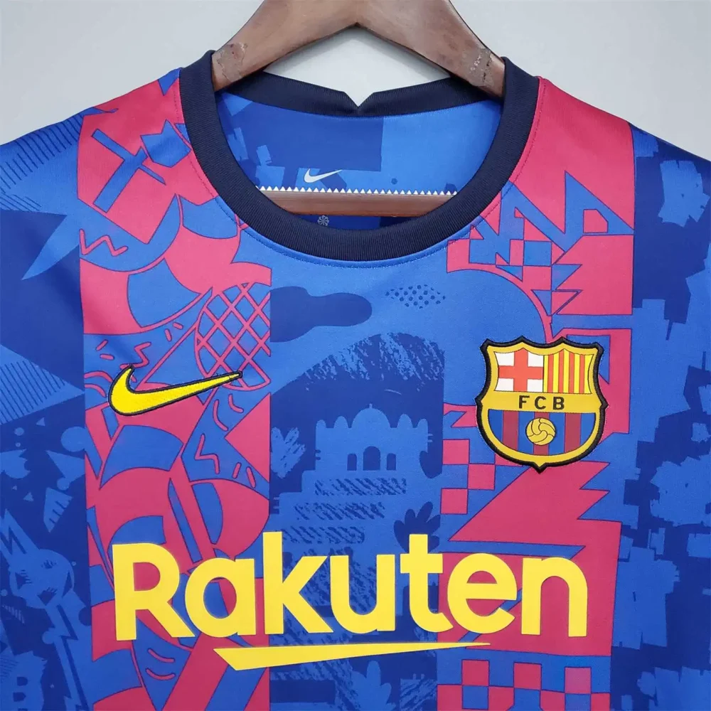 Barcelona Retro Jersey Third Away Soccer Shirt 2021/22 - Image 3