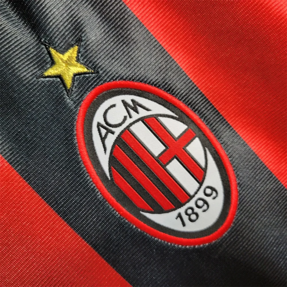 Maldini #3 AC Milan Retro Soccer Jersey Home Custom Shirt 1998/00 - Image 7