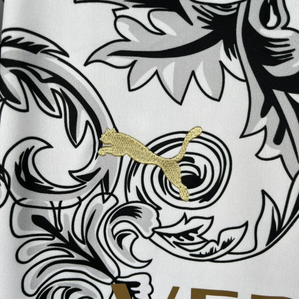 Italy Soccer Jersey x Versace White Special Edition Custom Shirt 2024 - Image 4