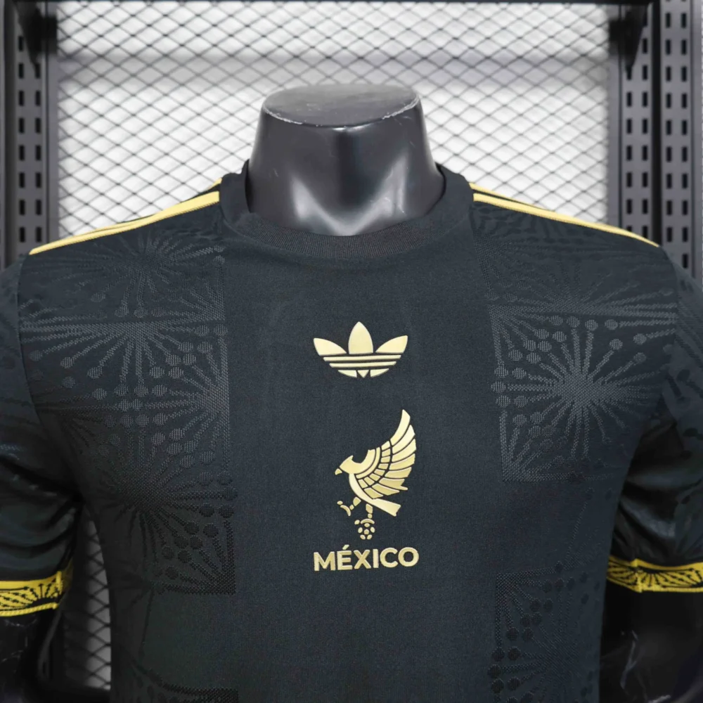 Mexico Authentic Gold Cup Black Special Soccer Jersey 2025 - Image 3