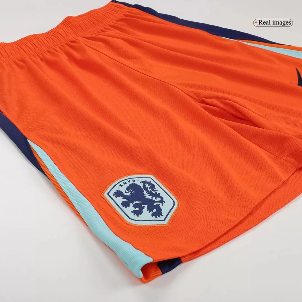Netherlands Soccer Jersey Home Custom Shorts EURO 2024 - Image 3