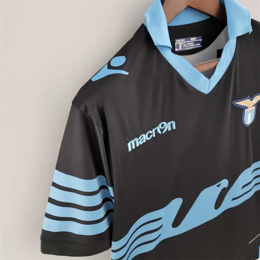 Lazio Retro Soccer Jersey Away Eagle Shirts Macron 115th Anniversary 2015/16 - Image 4