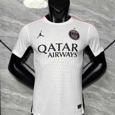 Authentic Soccer Jersey PSG White Training Shirt 2025/26