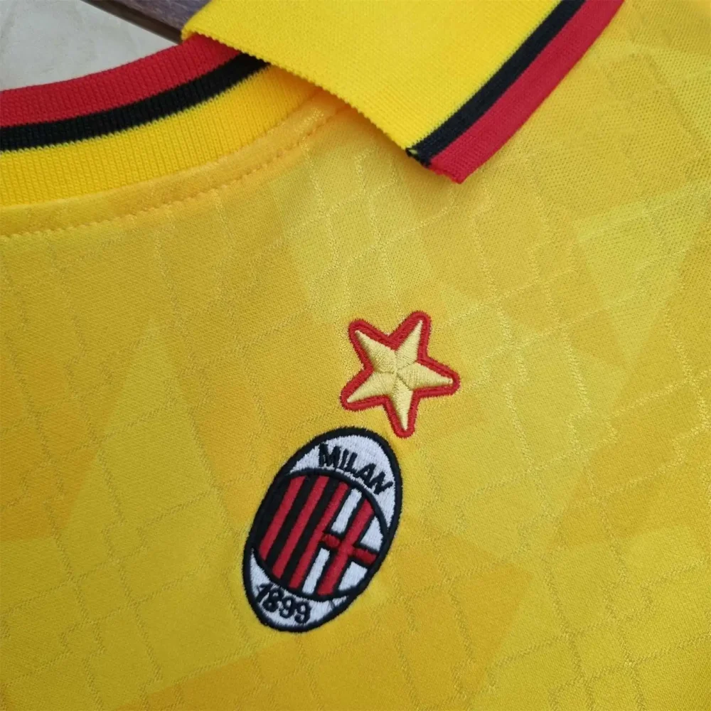 AC Milan Retro Soccer Jersey Third Away Custom Shirt 1995/96 - Image 5