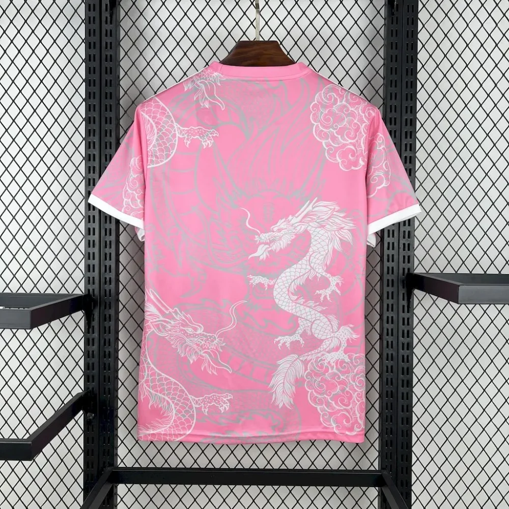 Real Madrid Soccer Jersey Dragon Pink Special Edition Custom Shirt 2025/26 - Image 2