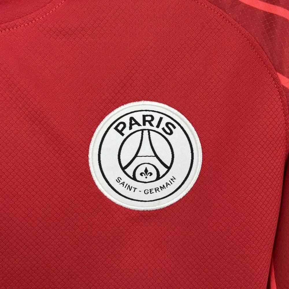 PSG Soccer Jersey Red Custom Long Sleeve Shirt 2025/26 - Image 5