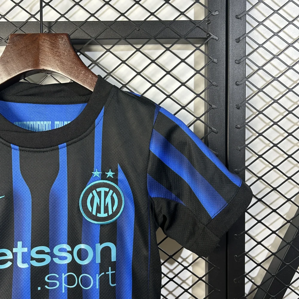 Inter Milan Soccer Jersey Home Kids Kit Jerseys+Shorts 2025/26 - Image 6