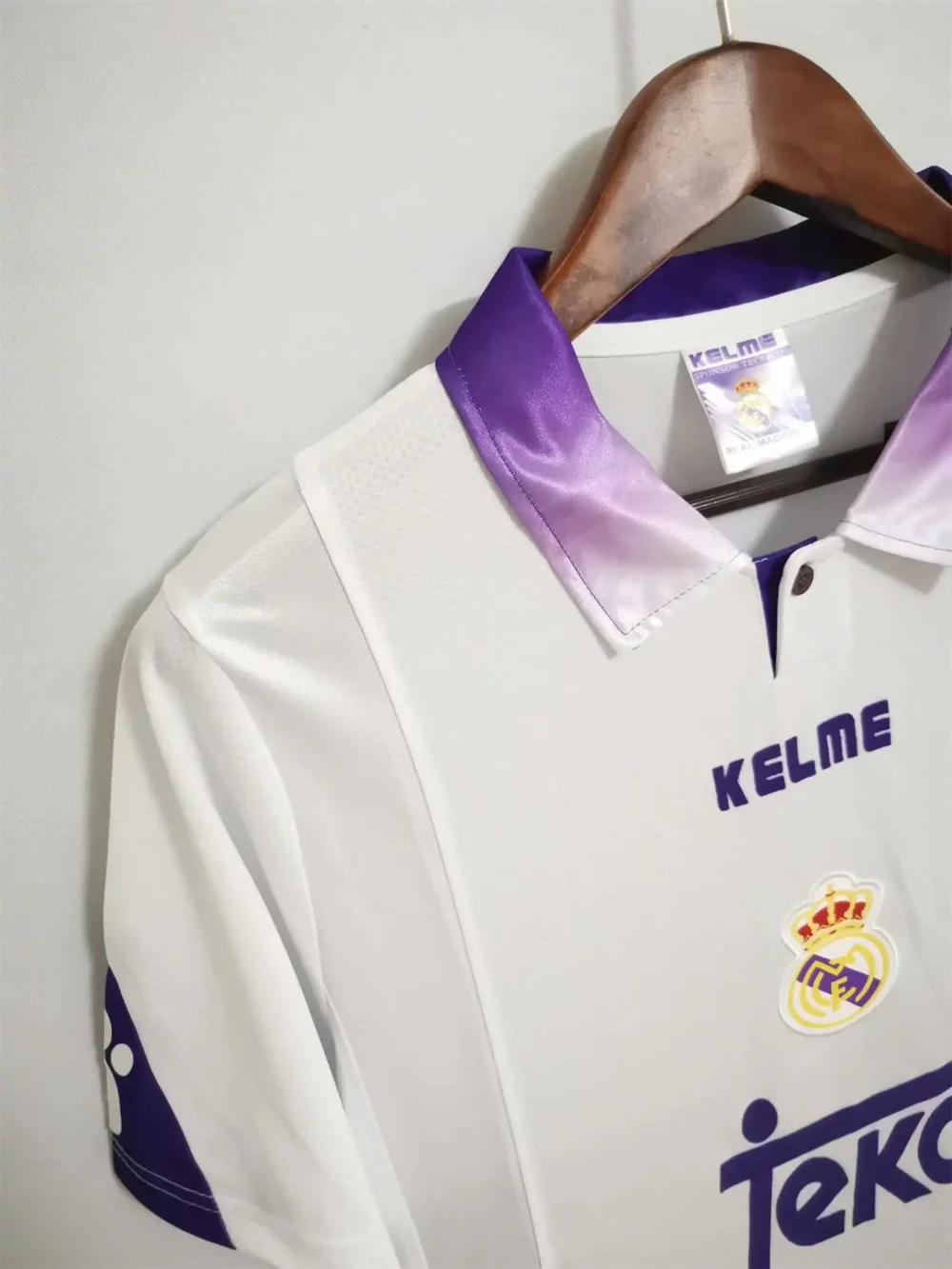Real Madrid Retro Jersey Home Custom Soccer Shirt 1997-98 - Image 5