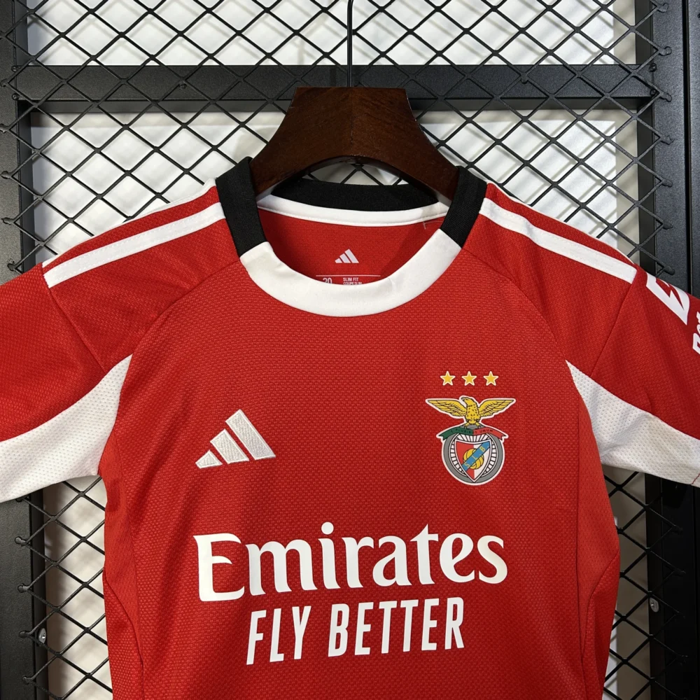 Benfica Soccer Jersey Home Kids Kit Jersey+Shorts 2025/26 - Image 3