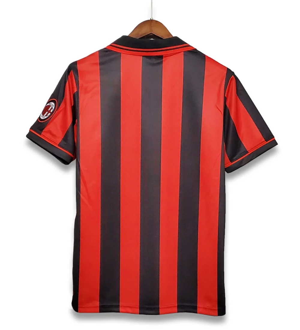 AC Milan Retro Soccer Jersey Home Custom Shirt 1996/97 - Image 2