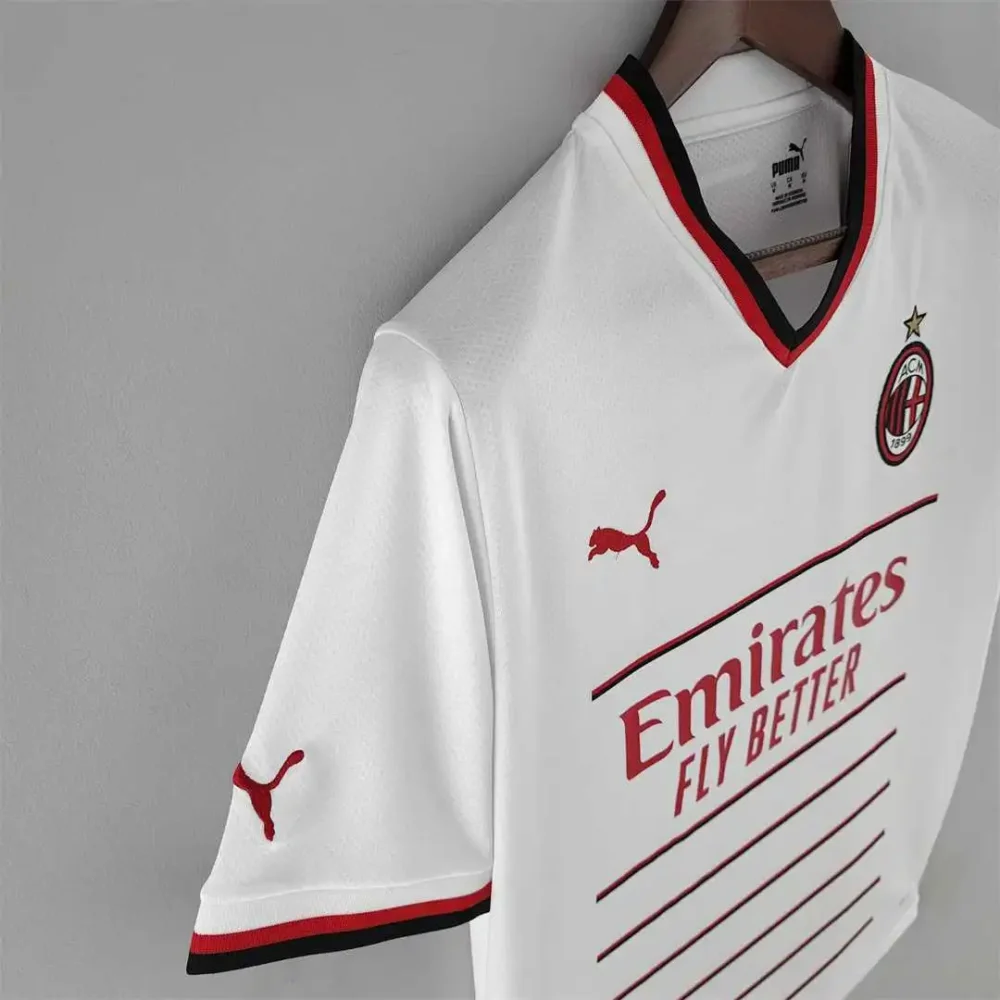 AC Milan Retro Soccer Jersey Away Custom Shirt 2022/23 - Image 3