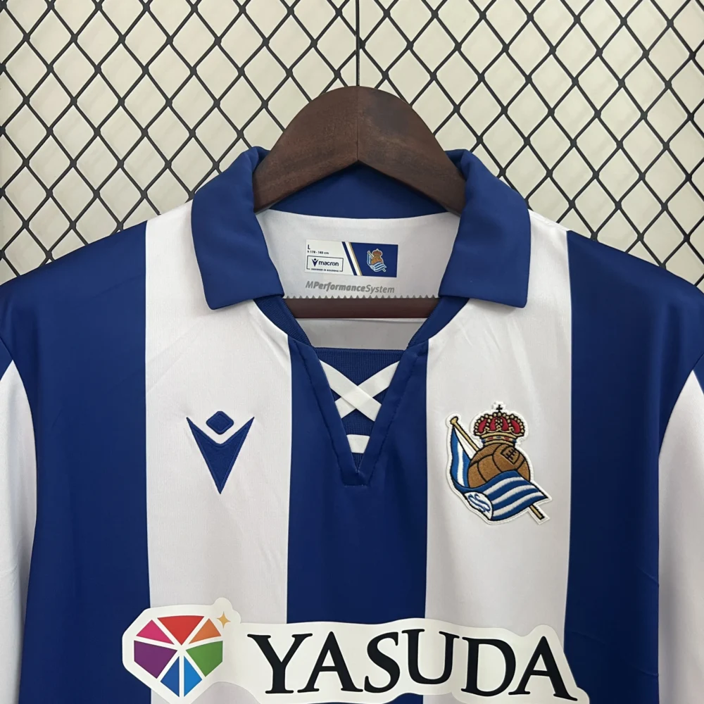 Real Sociedad Soccer Jersey Home Custom Shirt 2024/25 - Image 3