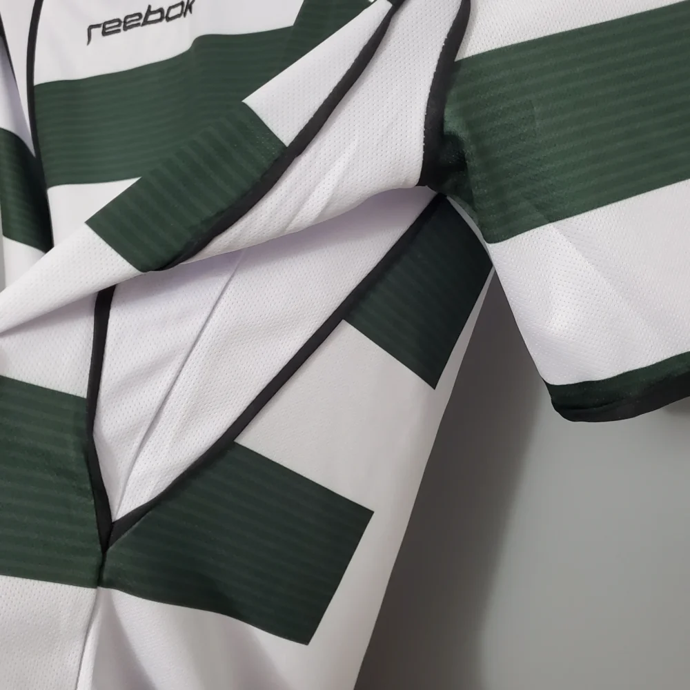 Sporting CP Retro Soccer Jersey Home Custom Shirt 2001/03 - Image 8