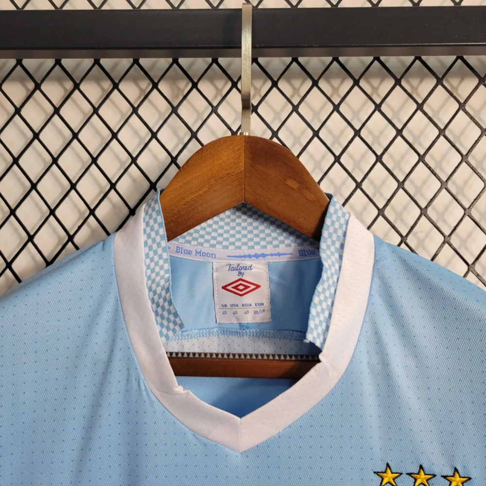 Manchester City Retro Home Football Jersey Shirt 2011/12 - Image 6