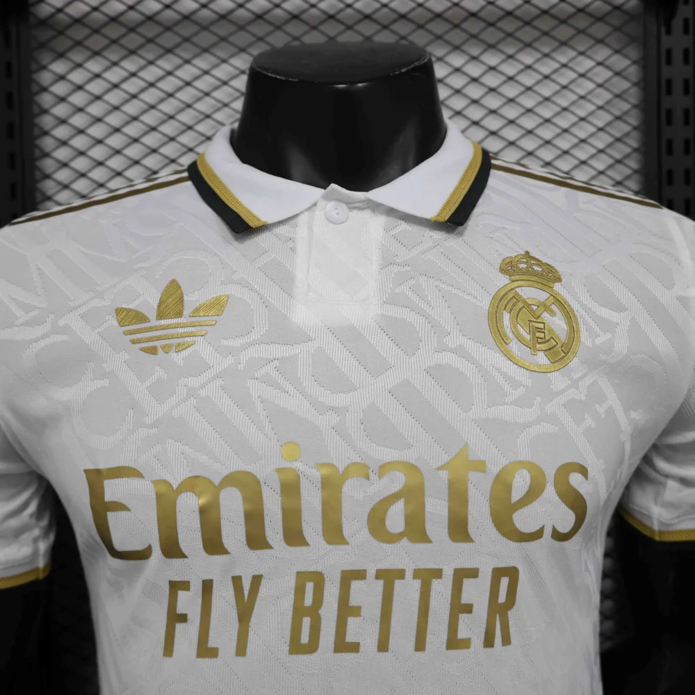 Real Madrid Authentic Soccer Jersey Golden Special Edition Shirt 2024/25 - Image 3