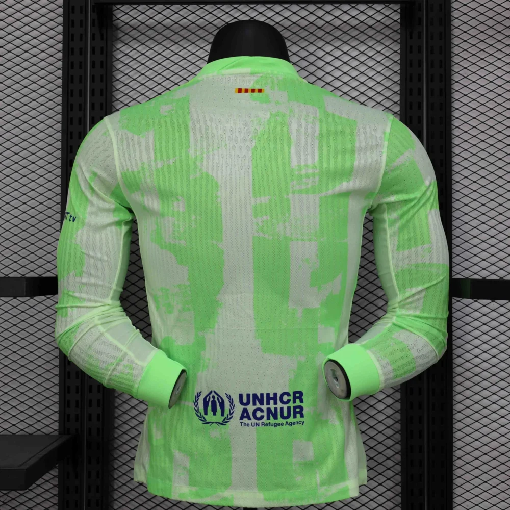 Authentic Soccer Jersey Barcelona Third Away Shirt Long Sleeve 2024/25 Spotify Logo Without Text - Image 2