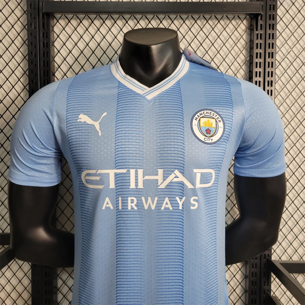 Manchester City Authentic Football Jersey Home Shirt 2023/24 - Image 3