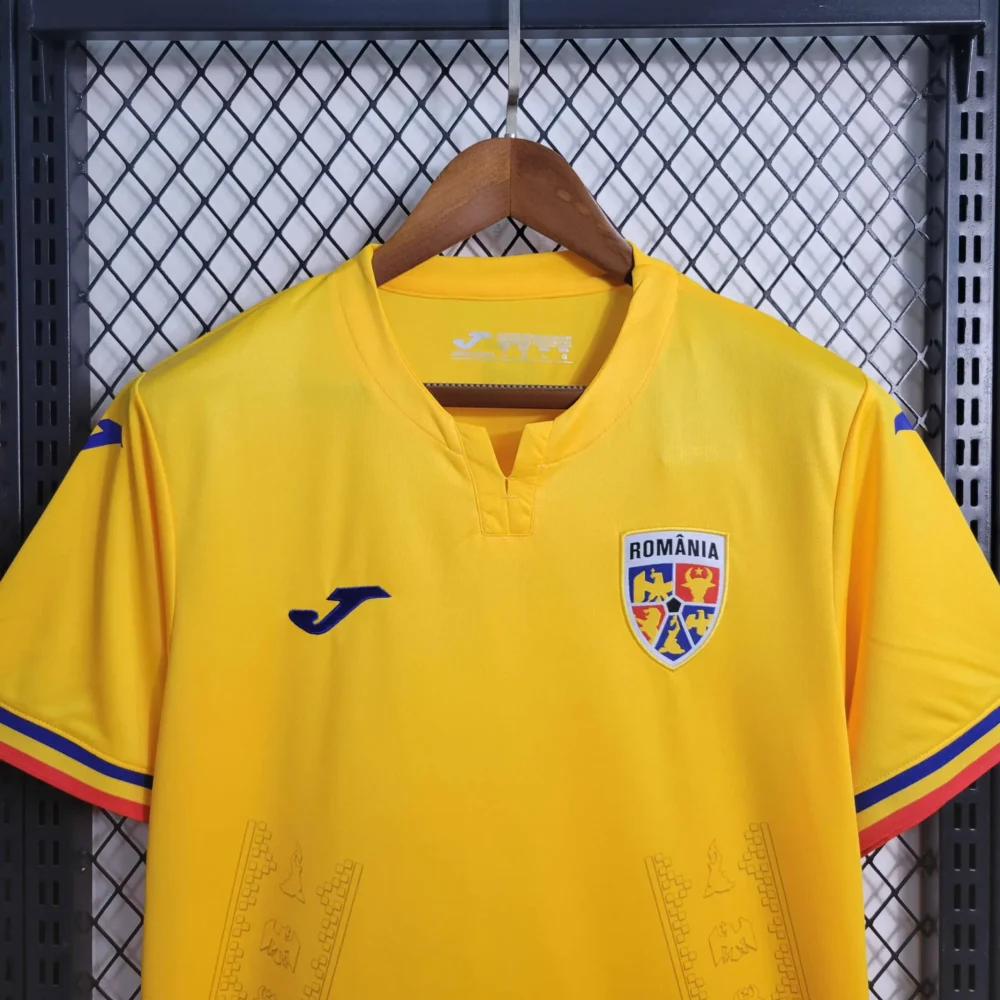 Romania Soccer Jersey Home Custom Shirt EURO 2024 - Image 4