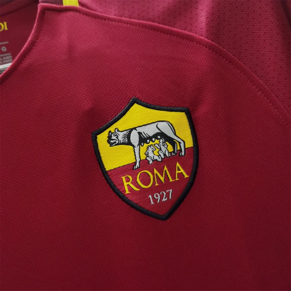 Roma Retro Soccer Jersey Home Custom Shirt 2017/18 - Image 6