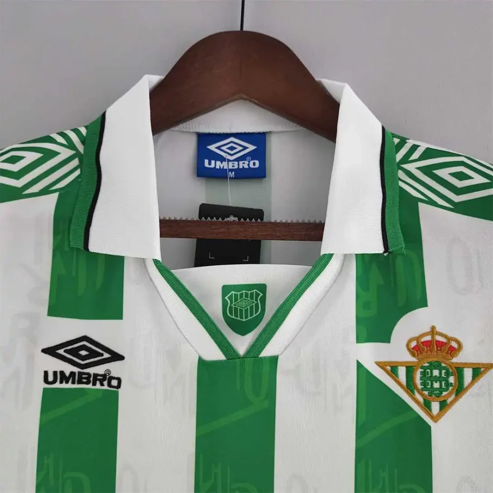 Real Betis Retro Jersey Home Soccer Shirt 1994/95 - Image 3