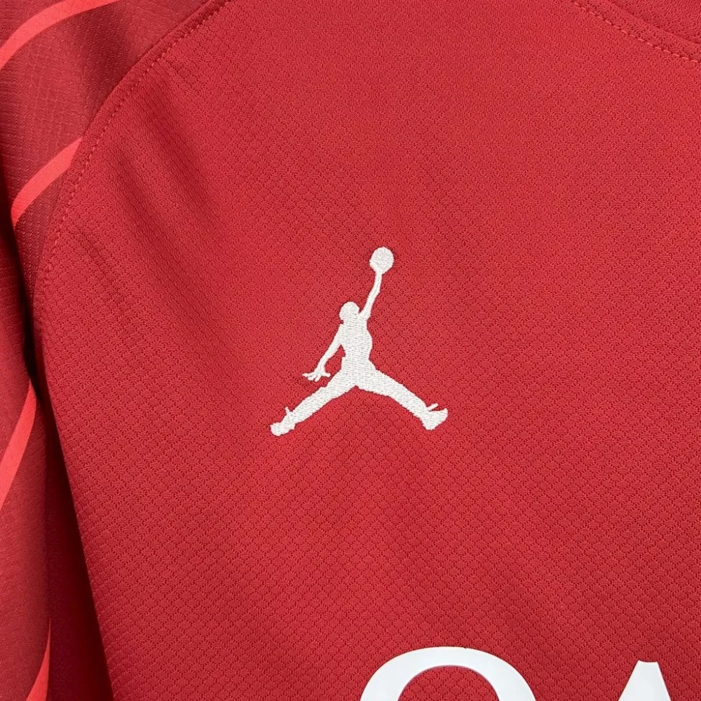 PSG Soccer Jersey Red Custom Long Sleeve Shirt 2025/26 - Image 4