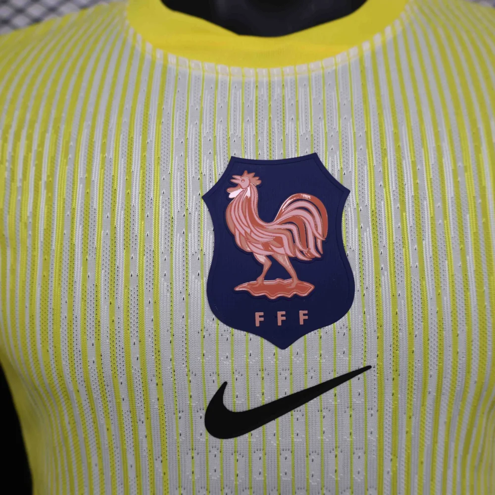 France Authentic Soccer Jersey Yellow Special Edition Shirt 2025 - Image 4