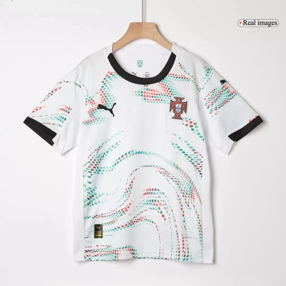 Portugal Away Football Uniform Kids Kit Jersey+Shorts 2025 - Image 3