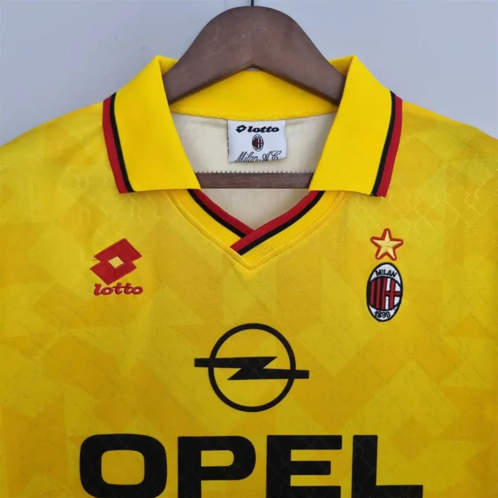 AC Milan Retro Soccer Jersey Third Away Custom Shirt 1995/96 - Image 3